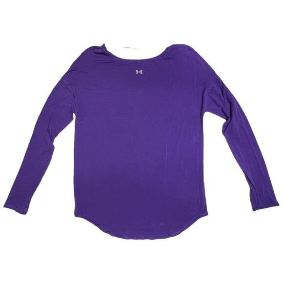 Under Armour Grape Purple Long Sleeve Shirt – Size Medium, 28" Length - Picture 9 of 10